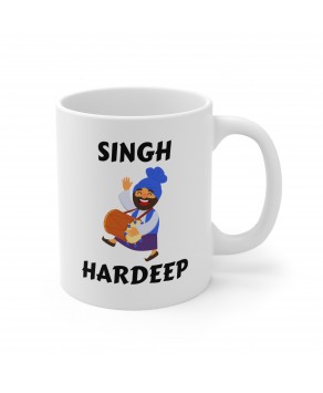 Singh Hardeep Indian Sikh Sikhism Happy Festive Ceramic Coffee Mug Tea Cup
